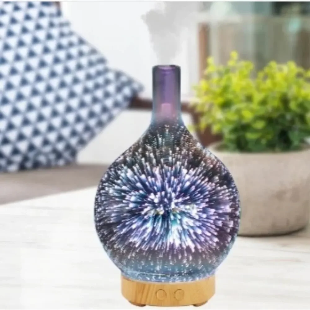 3D CHANGING LED LIGHTS AROMATHERAPY ESSENTIAL OIL DIFFUSER